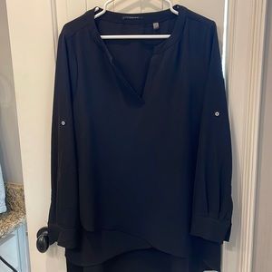 Tahari black tunic